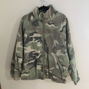Noisy May Camo Bomber Jacket Size XL